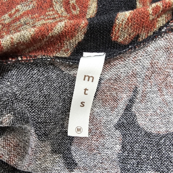 Floral Black and Brown Women's Dress MTS M - Picture 4 of 4